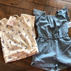 NWT Toddler Shirt + Romper